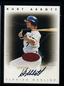 1996 Leaf Authentic Signature Series - Bronze - Kurt Abbott - Florida Marlins