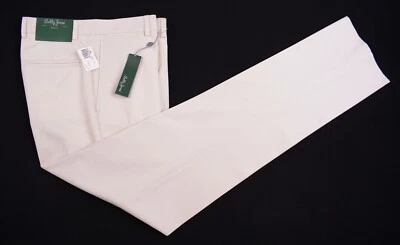 Pantalones Chinos Bobby Jones Stone Caqui ALGODÓN TENCEL Frente Plano 30 Nuevos con Etiquetas Foto 1 de 4