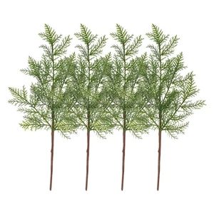  5 Stück kurze Tannenzweige lebensecht Zeder Kunstpflanzen Simulation - Bild 1 von 12