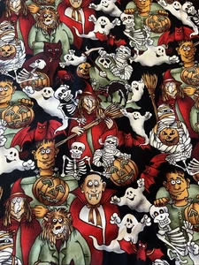 Boo By Hoffman International Fabrics Vintage Fabric 7 Yards - Picture 1 of 2