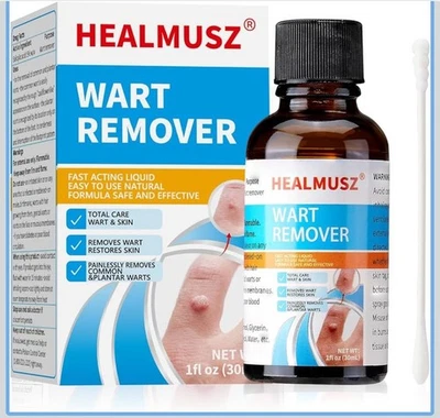 Envío GRATIS Eliminador de verrugas Healmusz 5% ácido salicílico 1 oz solución de acción rápida Foto 1 de 4