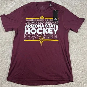Adidas Herren Medium weinrot Arizona State Sun Devils NCAA Eishockey Shirt neu mit Etikett - Bild 1 von 7