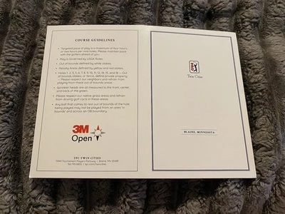 Tarjeta de puntuación de golf TPC Twin Cities 3M Open Host PGA Tour Foto 1 de 2