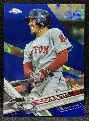 2017 TOPPS CHROME SAPPHIRE MOOKIE BETTS #242 /250 RED SOX DODGERS - Image 1 of 2