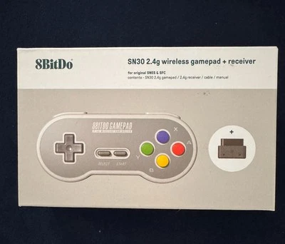 8Bitdo SN30 2.4G Wirelesss Gamepad for Original SNES / SFC RARE - Image 1 of 2