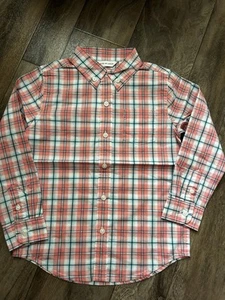 Janie and Jack Plaid Long Sleeve Button Front Shirt Kids Size 4 Windowpane NWT - Picture 1 of 4