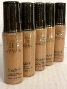 Luminess Air Silk Airbrush Foundation All in One SHADE 4 (.55oz) SEALED Lot of 5 - Picture 1 of 3