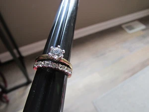 Vintage Sterling Silber PANETTA Antik Look Ehering Zirkonia Gr. 5,5 - Bild 1 von 14