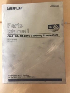 CAT Caterpillar CB-214C CB-224C CATÁLOGO LIBRO DE PIEZAS COMPACTADOR VIBRATORIO 9XK 3AL - Imagen 1 de 6