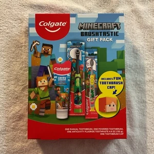 New Colgate Minecraft Brushtastic Gift Set 2024 Ages 5+ - Picture 1 of 3