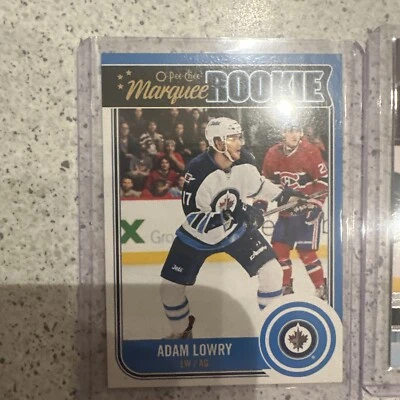 3 Adam Lowry Rookie Cards 1 Young Gun  2 O-pee-chee Marquee  - Image 1 of 4