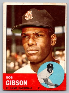 1963 Topps #415 Bob Gibson Cardinals - Bild 1 von 3