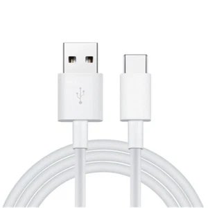 Câble USB-A 1m/2m Chargeur USB-C Data Blanc pour iPhone 16/15/14/13/12/11/X/8/7 - Picture 1 of 4