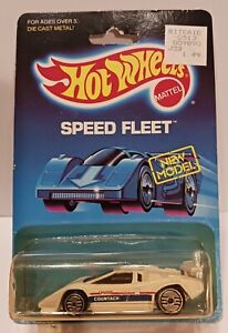 Vintage 1988 Hot Wheels Speed Fleet 1/64 Lamborghini Countach #3794 NEW MODEL