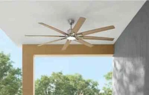 Home Decorators Kensgrove II 72" Indoor/Outdoor WiFi Ceiling Fan Brushed Nickel - Picture 1 of 5