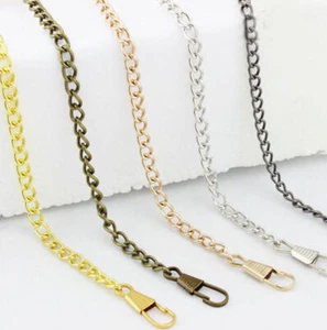 20 40 60 80 100 120 CM Lobster clasp Smooth Metal Chain For Handbag Purse or Bag - Picture 1 of 11
