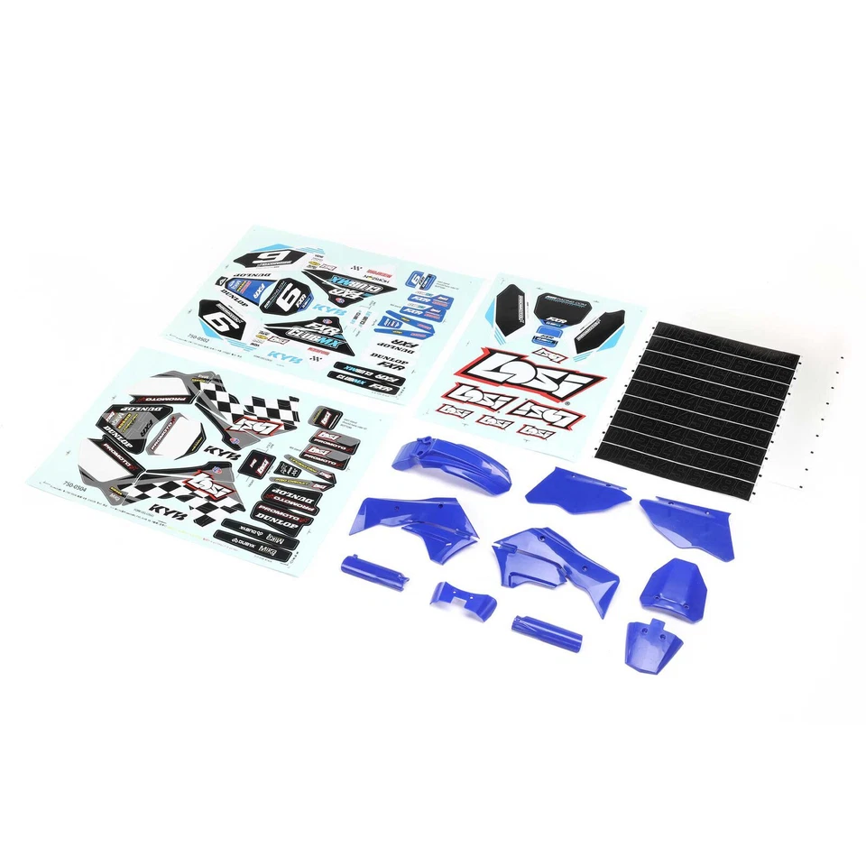 Losi LOS260001 Blue Plastics with Wraps for Promoto-MX - Image 1 of 1