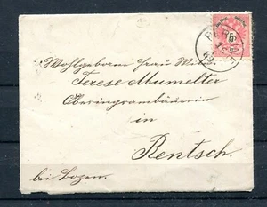 AUSTRIA 1889 letter stamped 5 kr from PERGINE (G734) - Picture 1 of 2