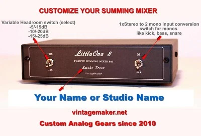8 Channel Analog Summing Mixer Box - Customize Yourself for your studio! - Image 1 of 4