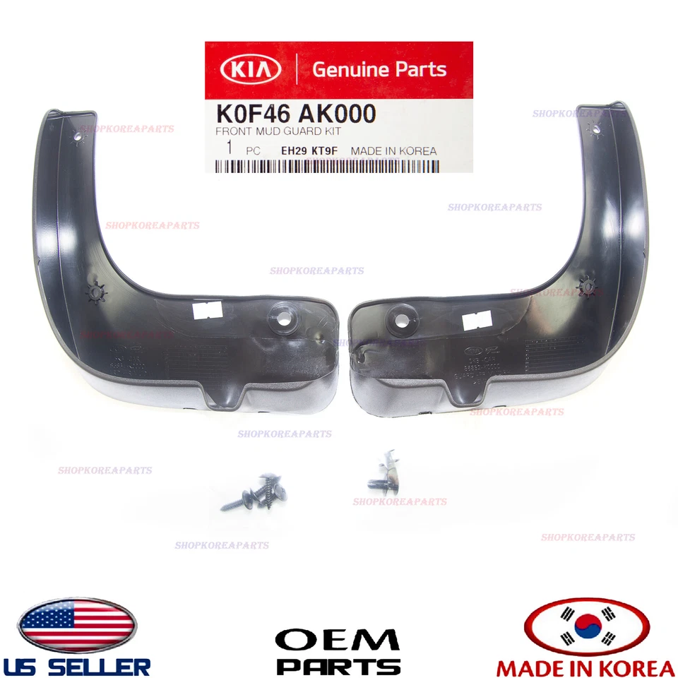 Protectores de barro genuinos aletas protector contra salpicaduras DELANTERO 2 piezas ⭐OEM⭐ KIA SOUL 2020-2022 Foto 1 de 4