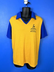 ACT Wrestling Association vintage polo shirt Jem Fashions 105cm chest/large - Picture 1 of 8