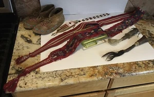 Vintage Native American Woven Belt Rare Cerimonial Navajo Original Worn Pueblo - Picture 1 of 12