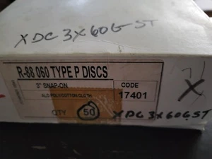 R-88 060 Typ P Scheiben 3" Snap-On ALO Poly/Baumwolle Stoff Box mit 50 - Bild 1 von 2