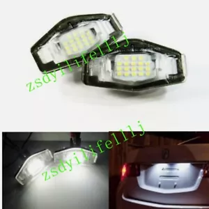 2x For Honda Civic 2001-2021 Car Rear License Plate Lamp LED Light White Cover - Picture 1 of 1