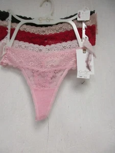 Jessica Simpson Lace Thong Panties Multi Pack 5 Pairs Size Medium New - Picture 1 of 2