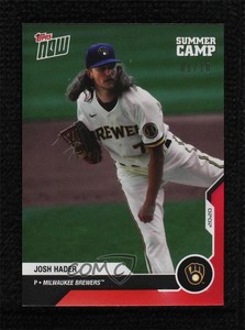 2020 Topps Now Road to Opening Day Summer Camp Red /10 Josh Hader #OD-525