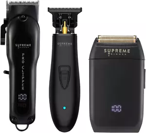 3-in-1 Friseur Bundle | Profi Haarschneidemaschine, T-Shaper Trimmer & Crunch Folienrasierer | Prof - Bild 1 von 12