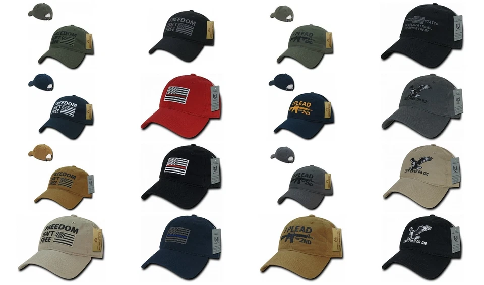 Sombreros gorras de papá de algodón de béisbol bandera estadounidense patriótica de dominancia rápida Foto 1 de 1