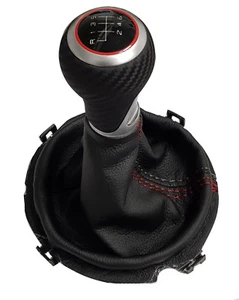 ADECUADO PARA AUDI TT/TTS 8J 06-2014 6G PREMIUM CARBONO PALANCA DE CAMBIOS BOLSA DE CAMBIOS D1 - Imagen 1 de 1