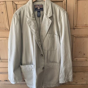 Abrigo deportivo de lona Duluth Trading Company beige algodón L - Imagen 1 de 10