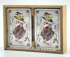 Deux jeux de cartes à jouer authentiques Louis Vuitton avec boîte SKS1803