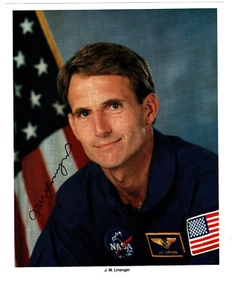 Astronaut J. M. (Jerry) Linenger handsigniertes Farbfoto 8 x 10 inch NASA Mir - Bild 1 von 2