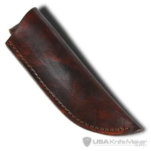 Funda Acabada Estilo #3 - Cuero Marrón - para cuchillos con hojas de hasta 1 3/4” con - Imagen 1 de 1