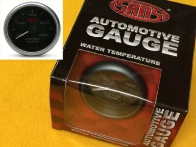 SAAS Muscle SG-WT258B Water temperature gauge 120 Deg C Black 67mm 2-5/8" - Image 1 of 4