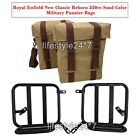 Royal Enfield "Military Pannier Bags Sand & Mounting" For New Classic Reborn 350