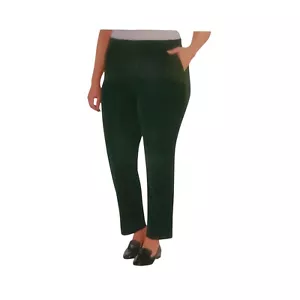 Pantalón de terciopelo para mujer Hilary Radley verde talla M nuevo con etiquetas - Imagen 1 de 6
