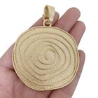 2 x Matte Gold Large Boho Swirl Spiral Charms Pendants for Necklace Making