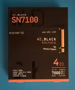 WD_BLACK 4TB SN7100 NVMe Internal Gaming SSD - Gen4 PCIe, M.2 2280 - WDS400T4X0E - Afbeelding 1 van 2
