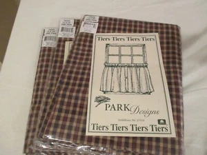 Window Curtain Tier Pair 1 -72" x 36" L 2 sets-72x24" Jamestown by Park Designs - Picture 1 of 5