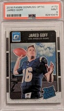 2016 Optic Jared Goff Rated Rookie Card #172. PSA 9 Mint