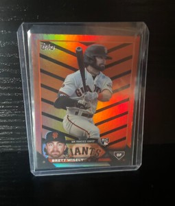 2023 TOPPS UPDATE ORANGE & BLACK Halloween Foil RC US174 BRETT WISELY GIANTS SP