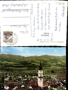 415397,Wolfsberg Teilansicht Kirchenturm m. Saualpe Bergkulisse - Picture 1 of 1