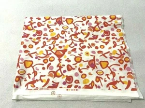 Gilbert Frank Vintage Knit Pop Art Fabric White Red Pink Half Yard - Picture 1 of 4