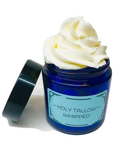 100% Organic Whipped Grass Fed Beef Tallow Peppermint Eucalyptus Essential Oil - Picture 1 of 7