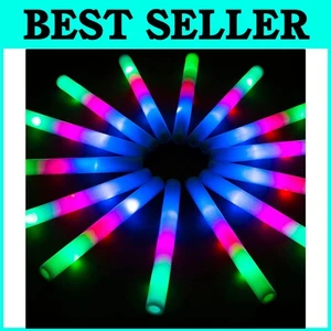 28 PCS LED Foam Glow Sticks - Ultimate Party Pack for Events & Celebrations - Picture 1 of 8