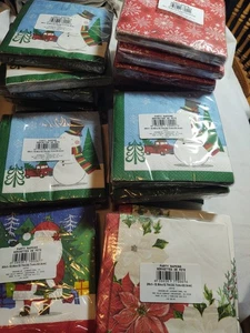 Christmas Napkin Variety 4 Different Holiday Designs 30 Packages/20 Each Package - Picture 1 of 5
